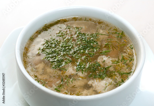 soup with beef