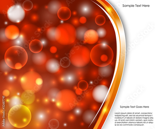 EPS 10 Orange background - Vector illustration