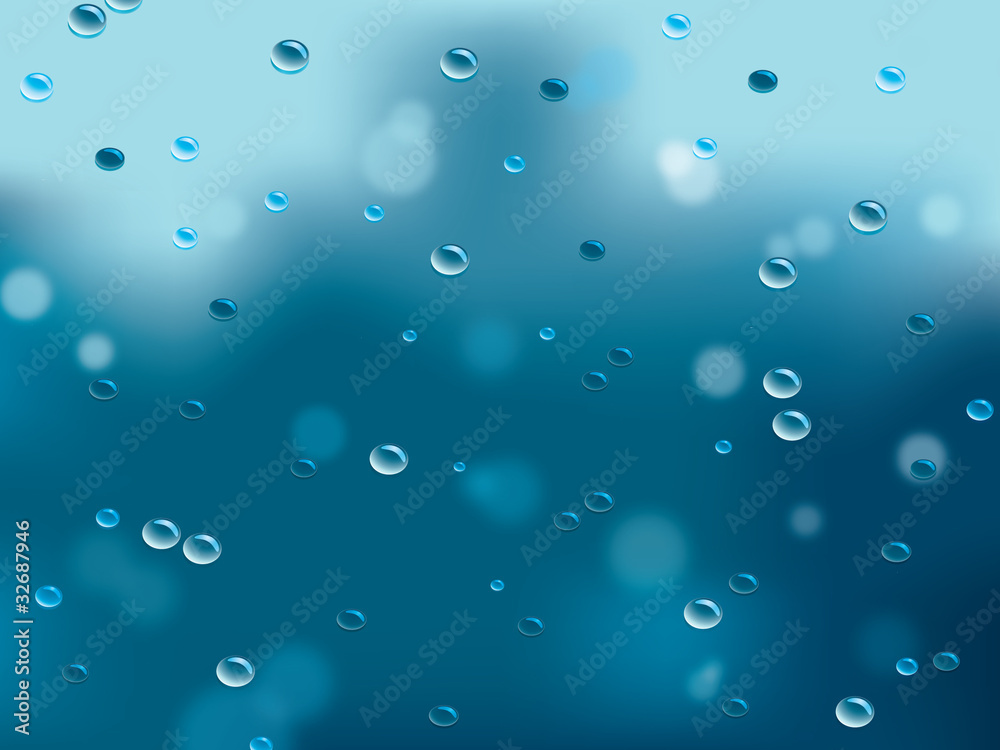 rain drops vector background