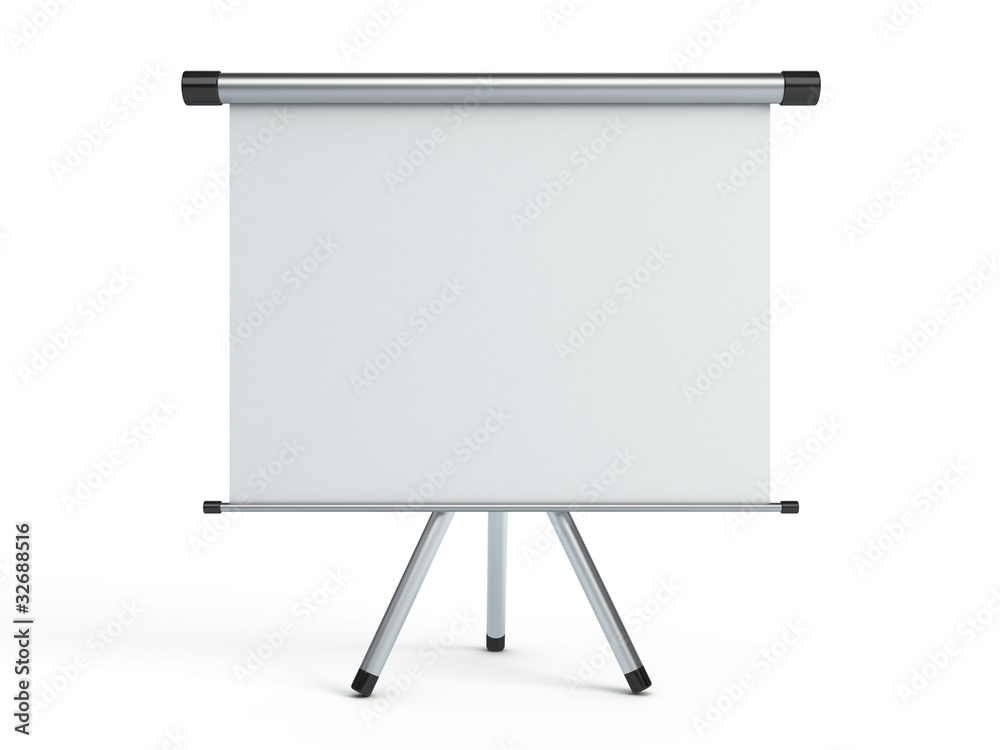 Blank portable projection screen Blank portable projection screen