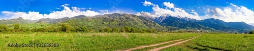 Kazakh panorama of mountains