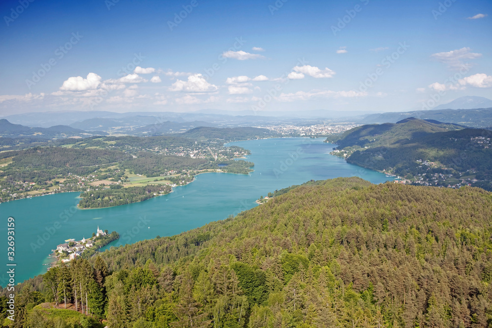 Woerthersee Lake in Austria