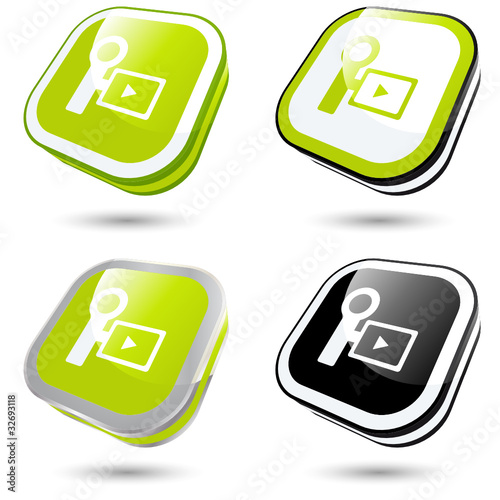 camcorder icon 3D