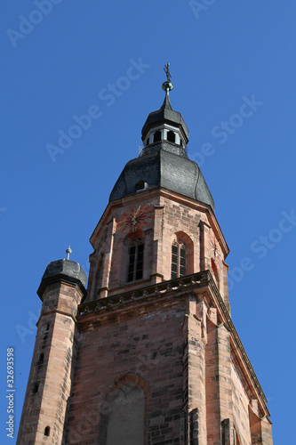 Kirchturm der Heiliggeistkirche, Heidelberg © dedi