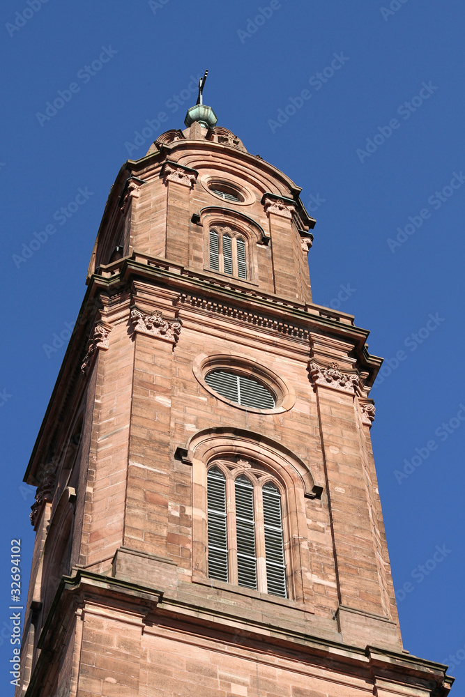 Turm der Jesuitenkirche in Heidelberg