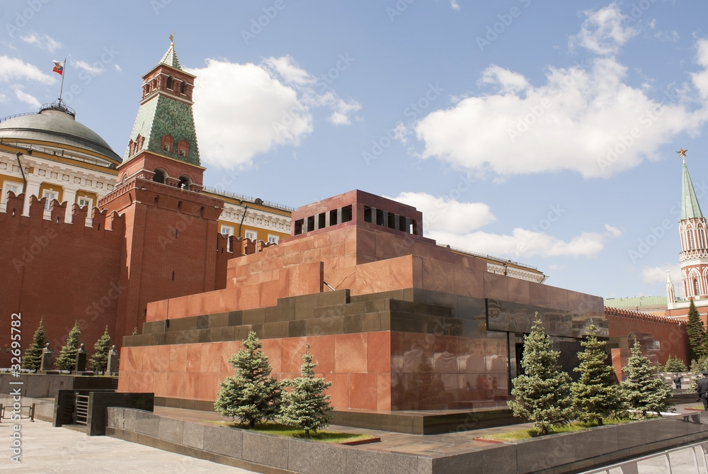 Lenin's mausoleum at Red Square in Moscow, Russia