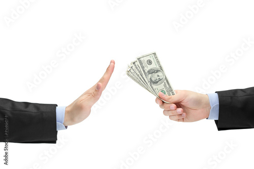 фотографія No corruption concept