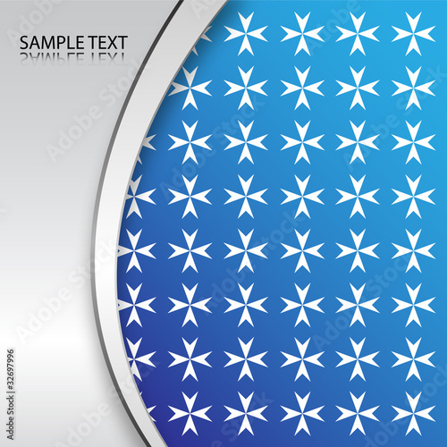 Abstract Background Maltese Cross Vector