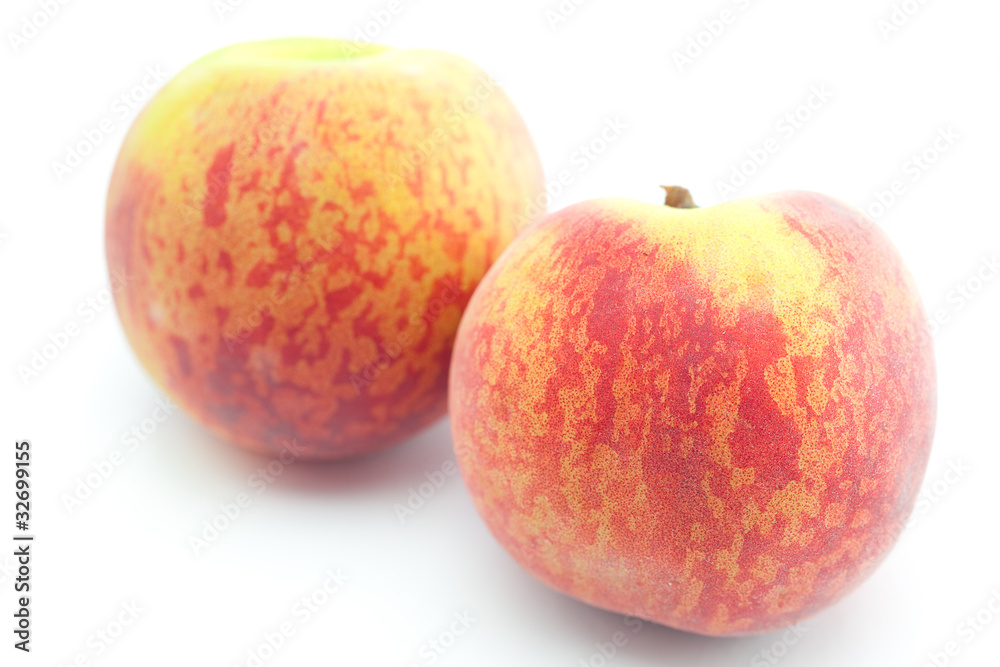 peach isolated on white peach isolated on white