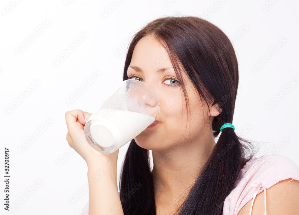 girl drinking milk girl drinking milk