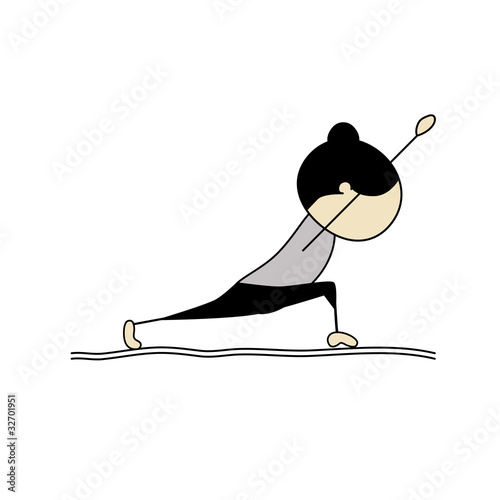Woman practicing yoga