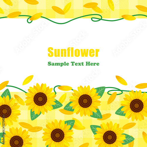 Fototapeta Naklejka Na Ścianę i Meble -  Sunflower frame