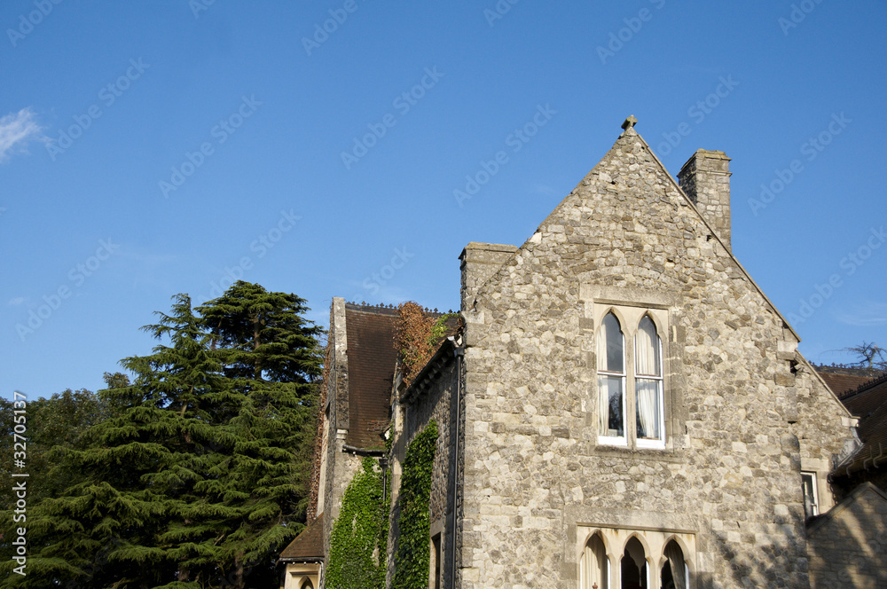 stone house detail