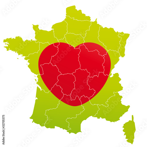 vecteur, carte de france
