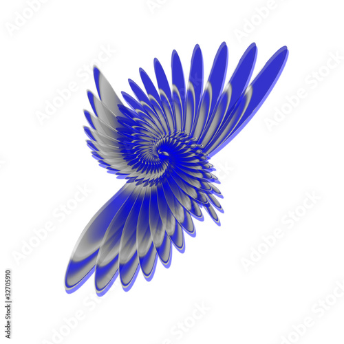 logo plumes en mouvement circulaire