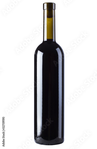 Wallpaper Mural Bottle of red wine, isolated on white background Torontodigital.ca