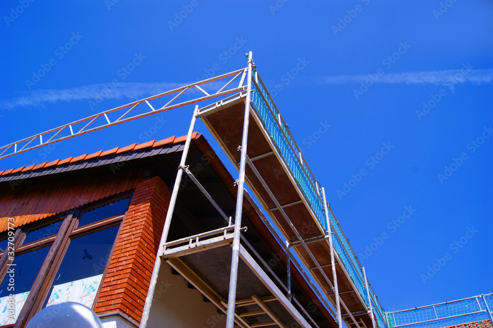 Obraz premium Gerüstbau