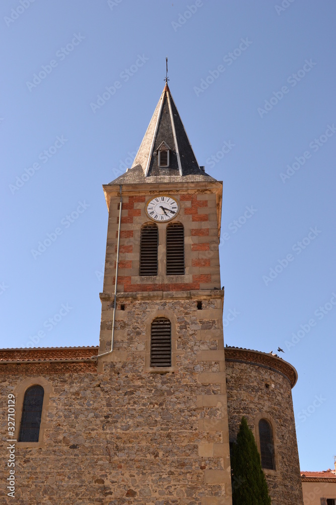 tour de l'église saint uze, horloge tour de l'église saint uze, horloge