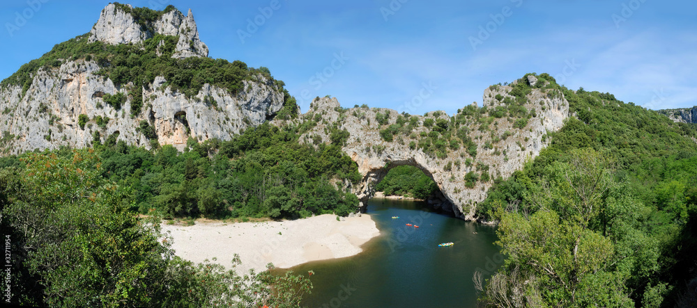 Fototapeta premium Pont d' Arc - panorama 180 °