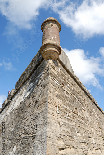castle of san marcos turret st augustine florrida usa