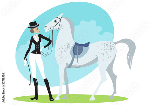 Beautiful horsewoman