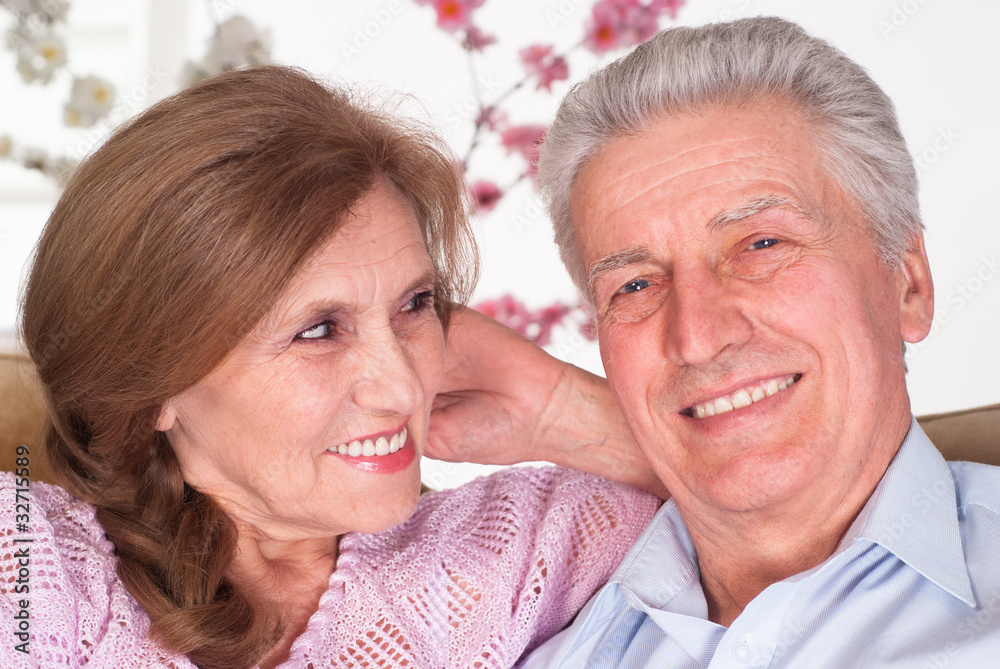 happy elderly couple
