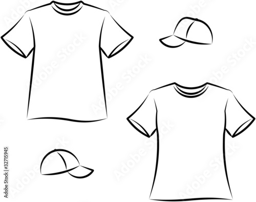 Apparel for men and women. Vector illustration