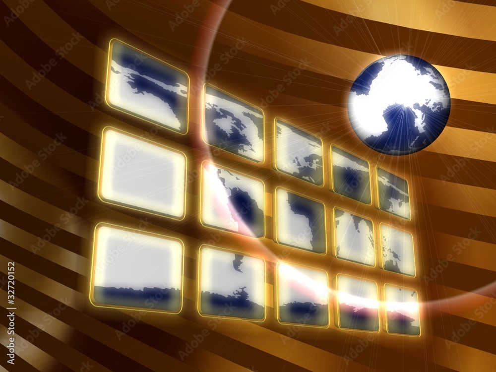 Мультимедийные экраны Stock-Illustration | Adobe Stock