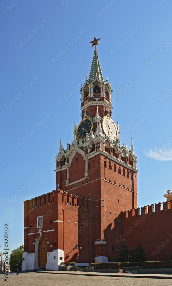 Clock tower of Moscow Kremlin