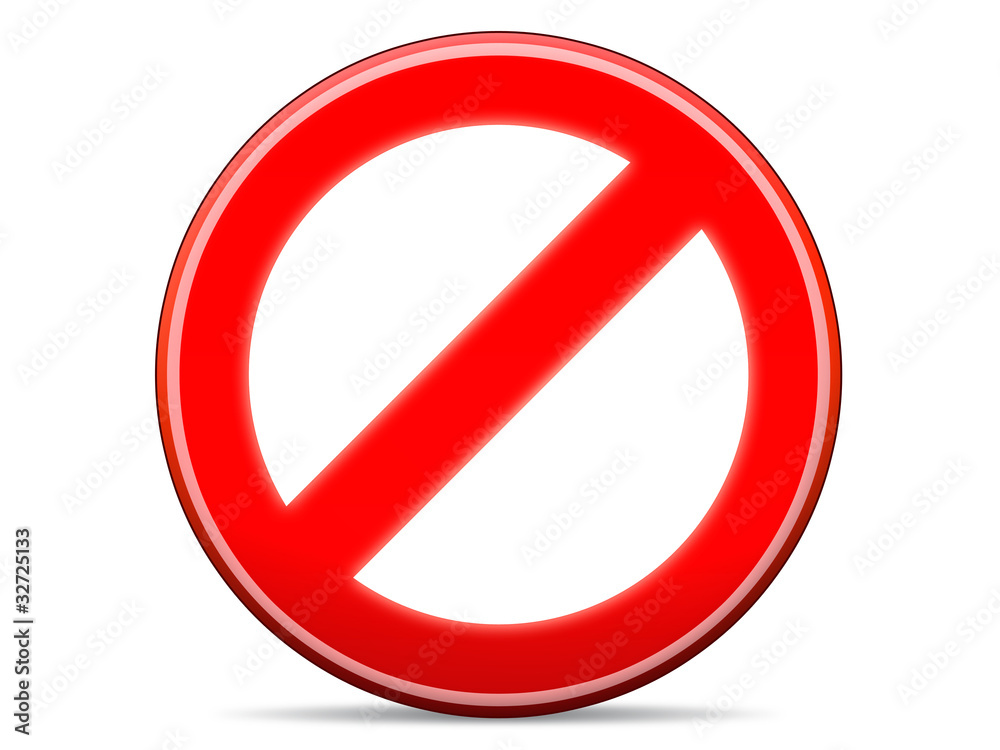 forbidden sign forbidden sign