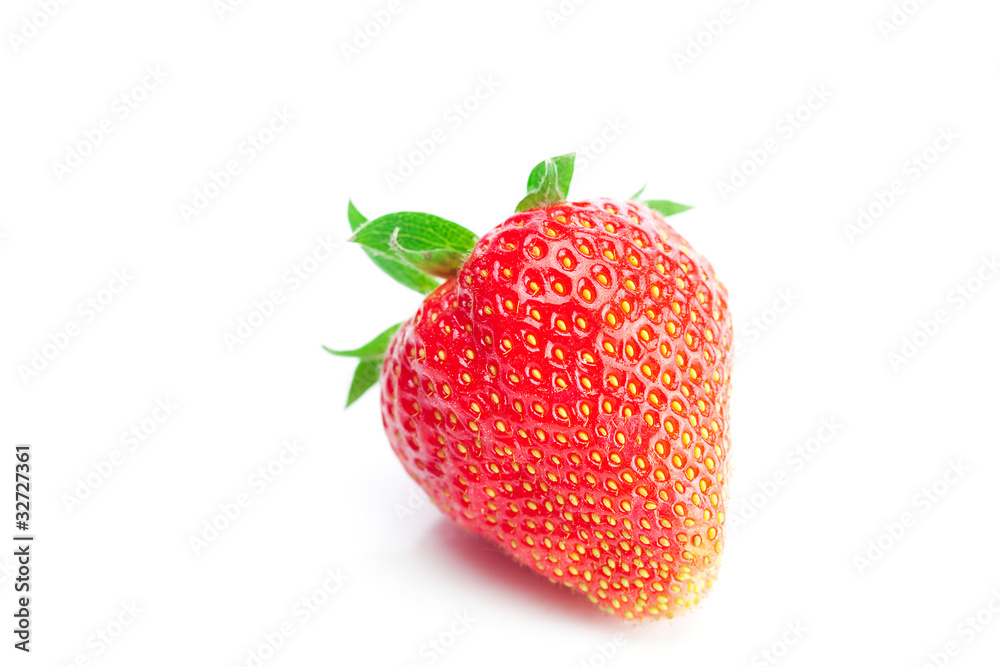 big juicy red ripe strawberries isolated on white big juicy red ripe strawberries isolated on white