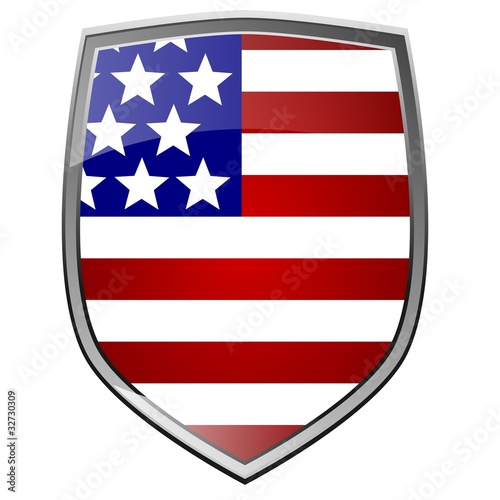 Free Download Shield with the flag of the USA - GFXLoad