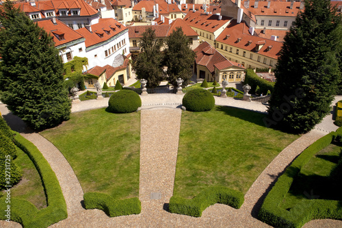 prague vrtba garden (vrtbovska zahrada) photo