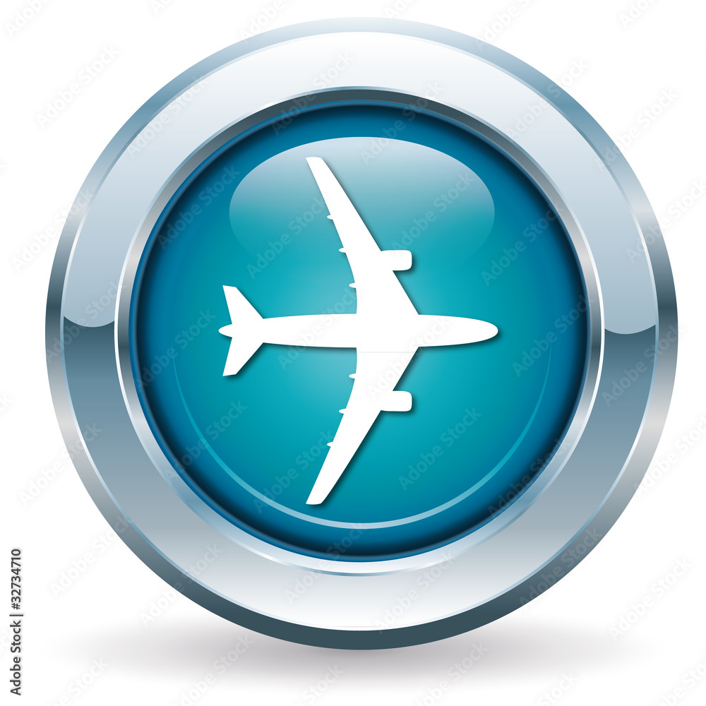 Flugzeug - Button Flugzeug - Button