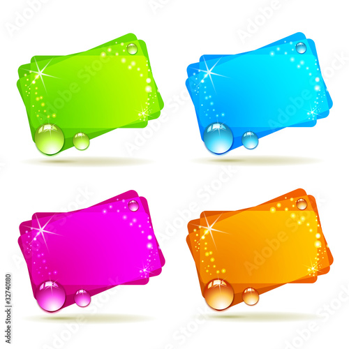 Abstract background with drops isolated on white
