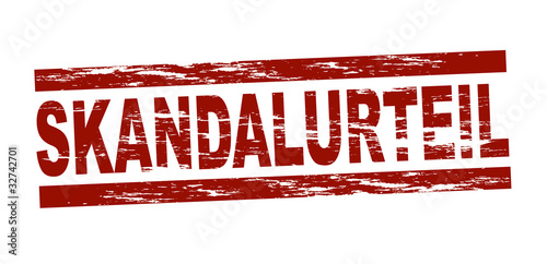 Skandalurteil / vektor