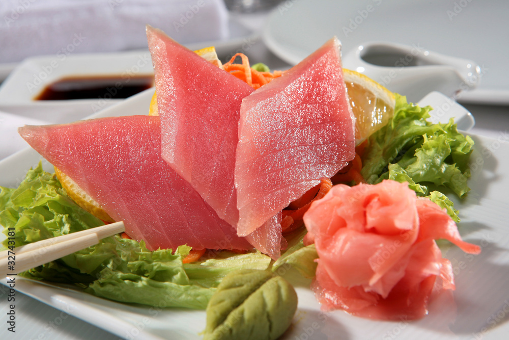 Sushi is popular japanese dish