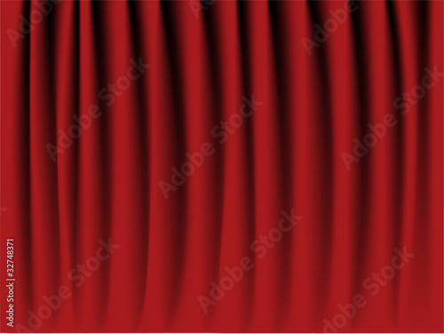 Red velvet curtain