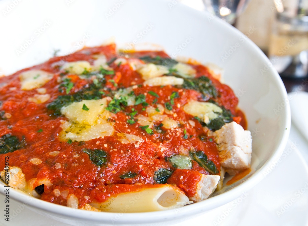close-up of plate of pasta close-up of plate of pasta