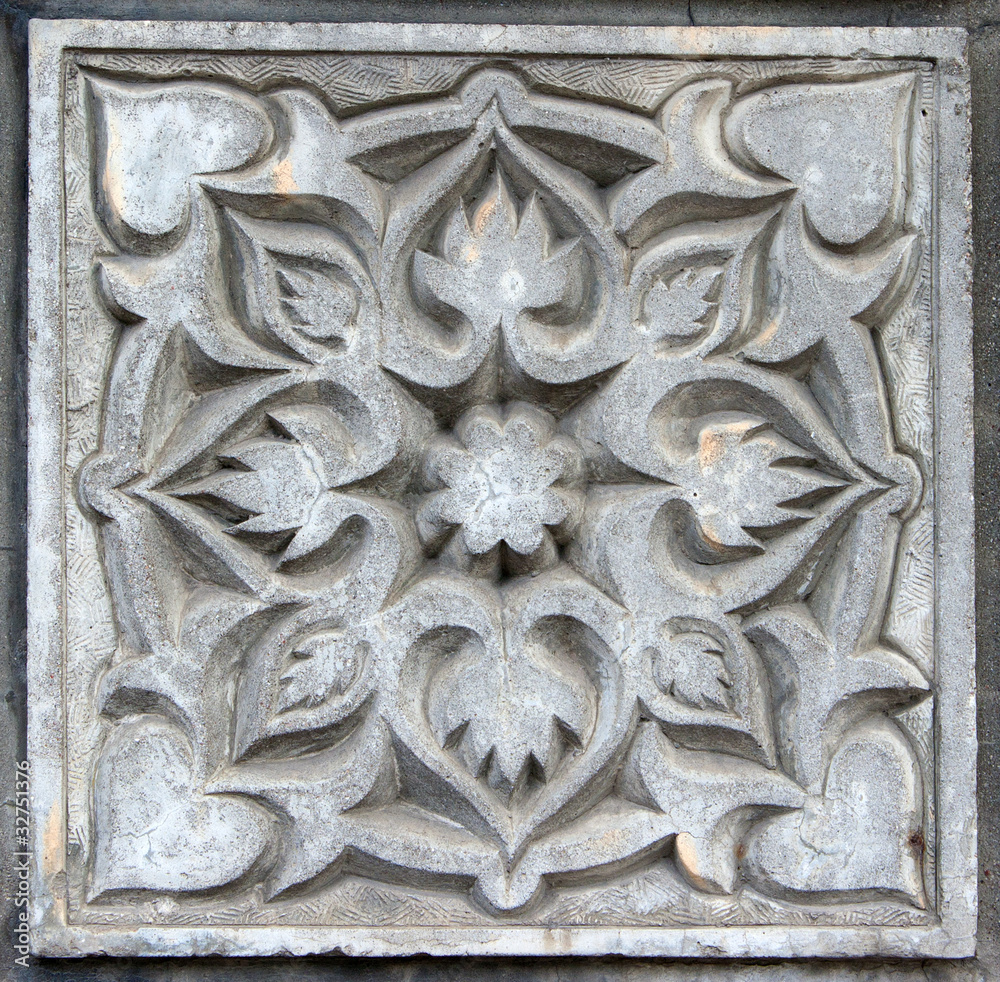 old abstract bas-relief