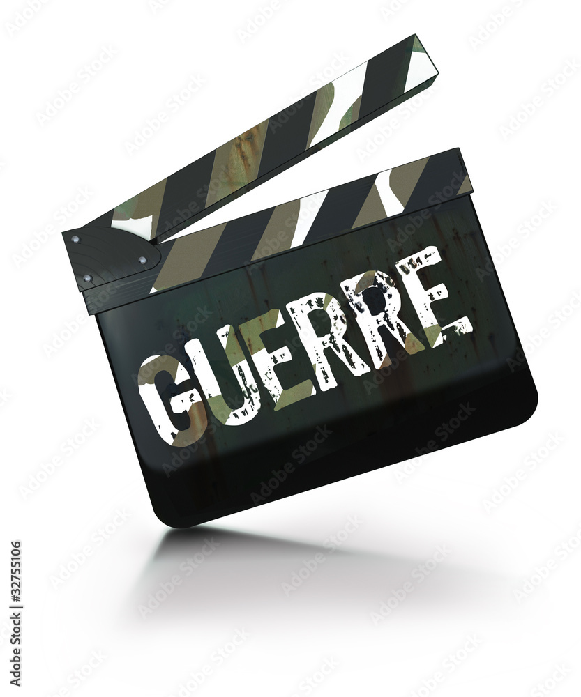 Naklejka premium CLAP-GUERRE