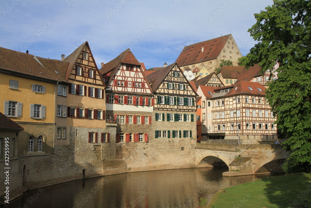 Blick auf die Altstadt von Schwäbisch Hall - Deutschland