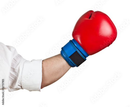 Boxing glove on hand © Anna Łotowska