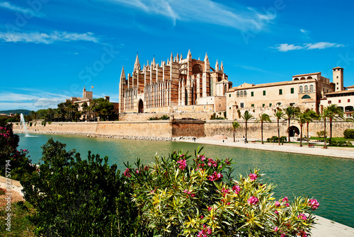 Canvas Print Cathedral of Palma de Majorca