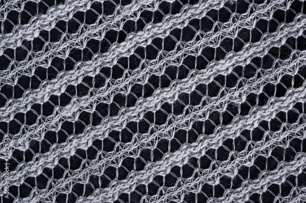 Close-up of knitted thread texture Close-up of knitted thread texture