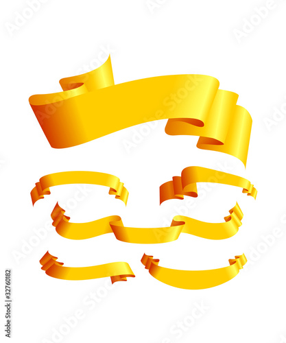 yellow banner set