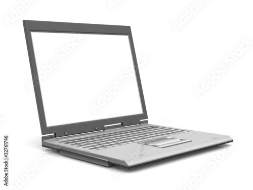 Professional Laptop isolated on white with empty space