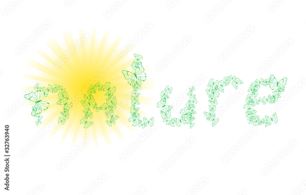 Obraz premium Text nature