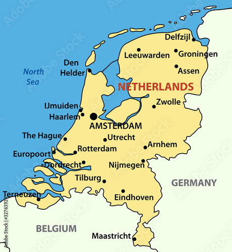 vector illustration - The Kingdom of the Netherlands