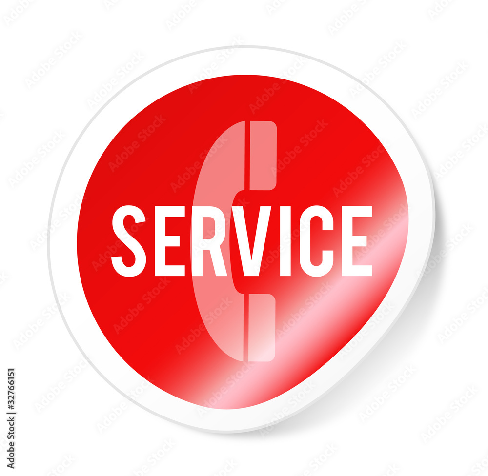 Service Sticker Vektor Service Sticker Vektor